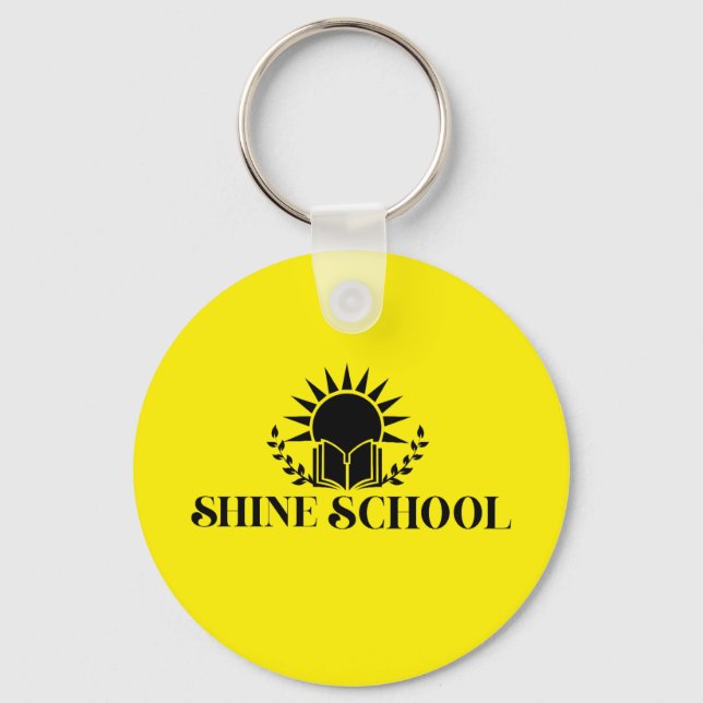 yellow round keychain (Front)