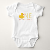 Yellow Rubber Duck Baby Bodysuit – One Lucky Duck 
