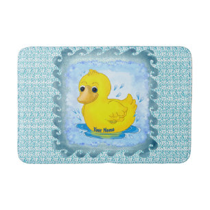 Yellow Rubber Duck bath mat