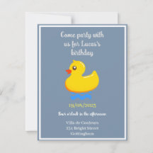 yellow rubber duck  -birthday party