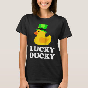 Yellow Rubber Duck Four Leaf C Hat Cool St Patrick T-Shirt
