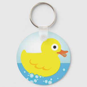 Yellow Rubber Duck Keychain