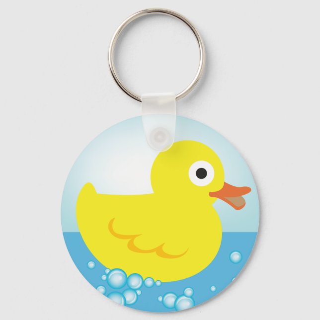 Yellow Rubber Duck Keychain (Front)