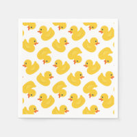 Yellow Rubber Duck Napkins – Baby Shower & Birthda