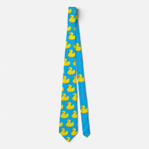 yellow rubber duck pattern  tie