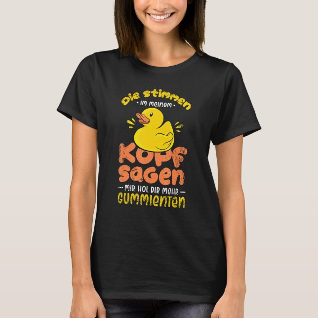 Yellow Rubber Duck Rubber Duck Squeaky Duck Saying T-Shirt (Front)