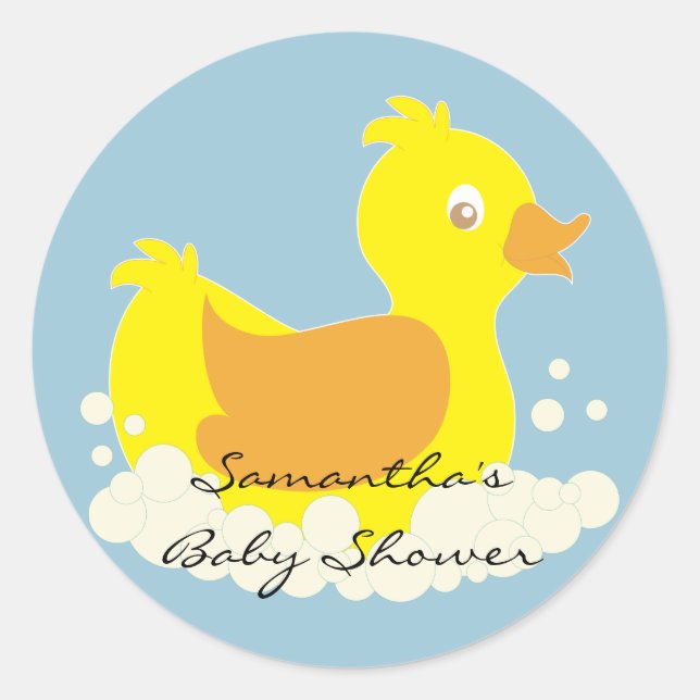 Yellow Rubber Duck Stickers (Front)