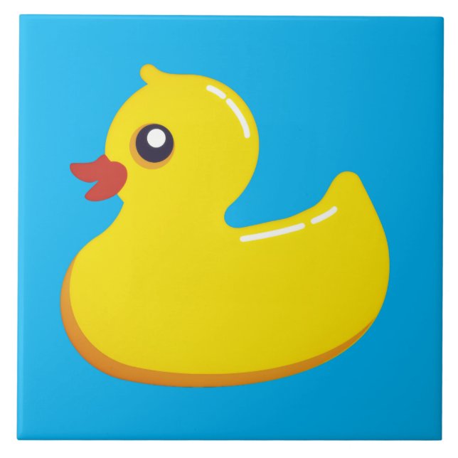 yellow rubber duck  tile (Front)