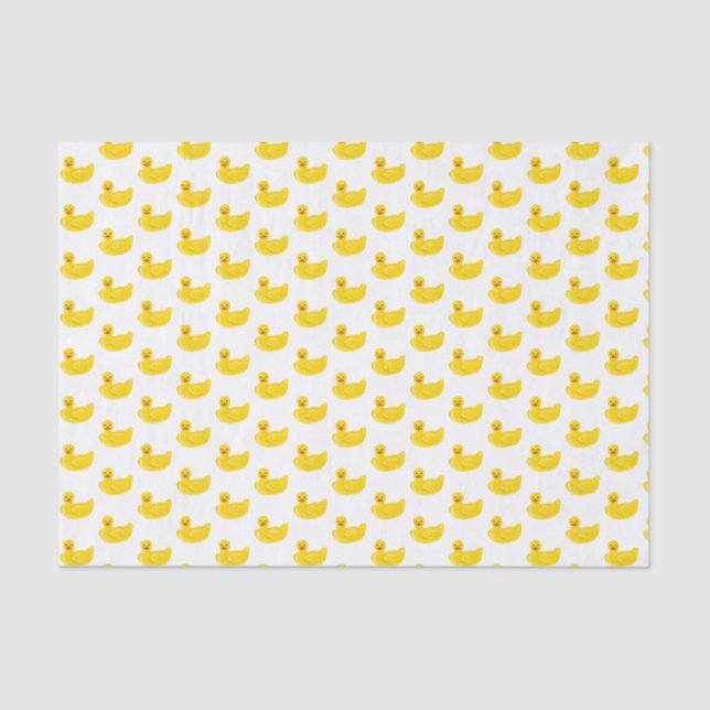 Yellow Rubber Duck Tissue Paper (Front)