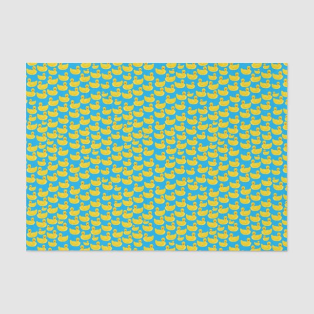 Yellow Rubber Duck Tissue Paper (Front)