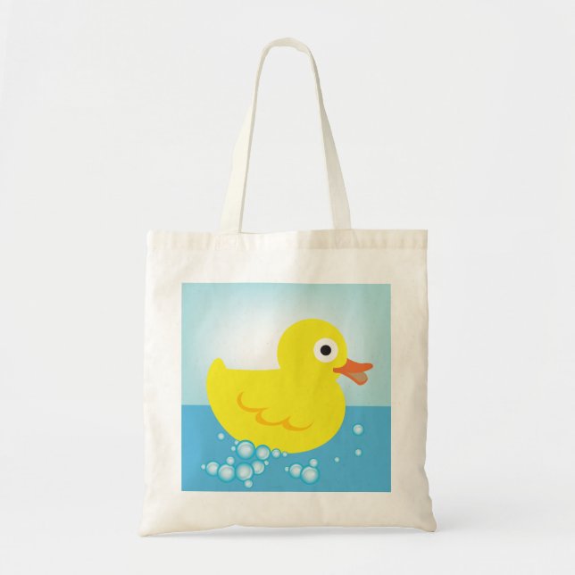 Yellow Rubber Duck Tote Bag (Front)