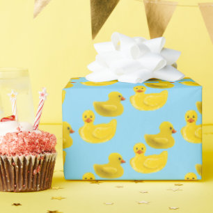 Yellow Rubber Duck Wrapping Paper