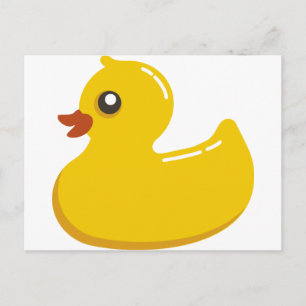 Yellow Rubber Duckie Postcard