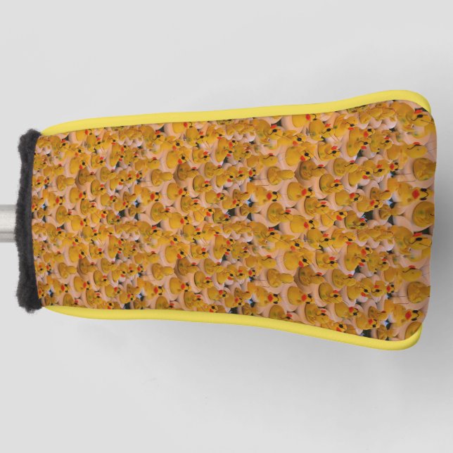 Yellow Rubber Ducks Animal Pattern    Golf Head Cover (Front)