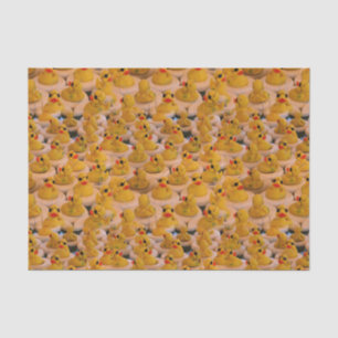 Yellow Rubber Ducks Animal Pattern     Tissue Paper