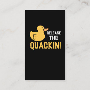 Yellow Rubber Ducks Quack Funny Duck Lover Business Card