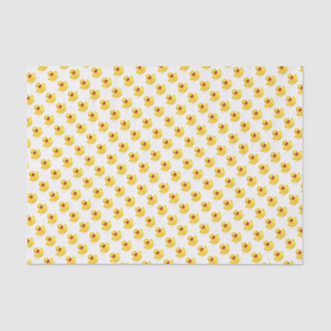 Yellow Rubber Ducks Tissue Paper (Front)