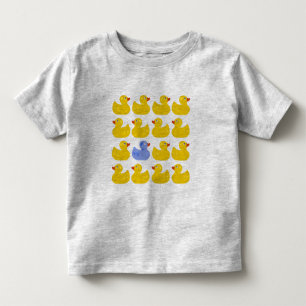 Yellow Rubber Ducks with One Blue Duck Toddler T-Shirt