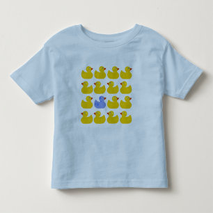 Yellow Rubber Ducks with One Blue Duck Toddler T-Shirt