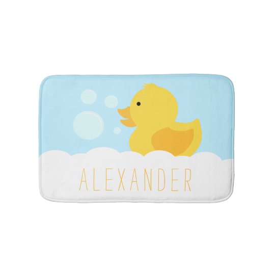 Yellow Rubber Ducky Bath Mat Zazzle Co Uk