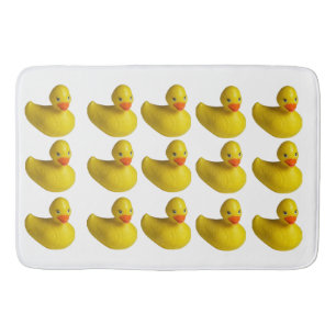 Yellow Rubber Ducky Duck Fun Kids Bath Time Bath Mat