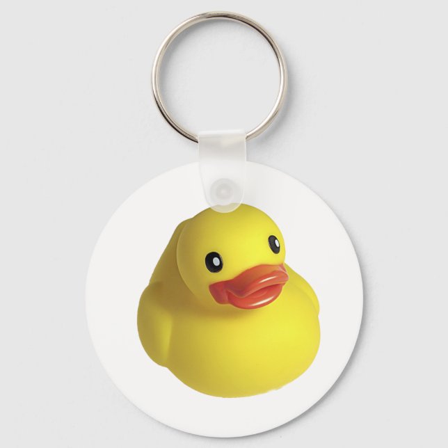 Yellow Rubber Ducky Key Ring (Front)