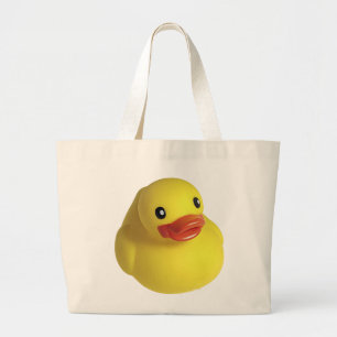 Yellow Rubber Ducky Large Tote Bag