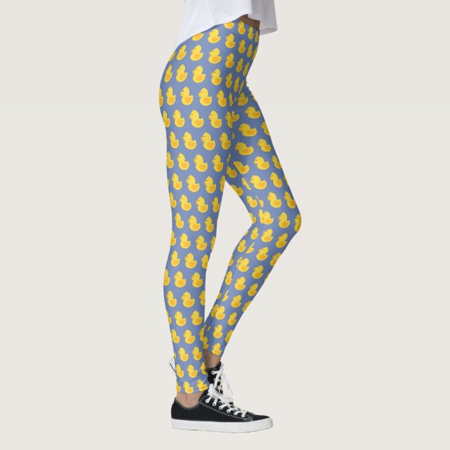 Yellow Rubber Ducky Pattern Leggings (Right)