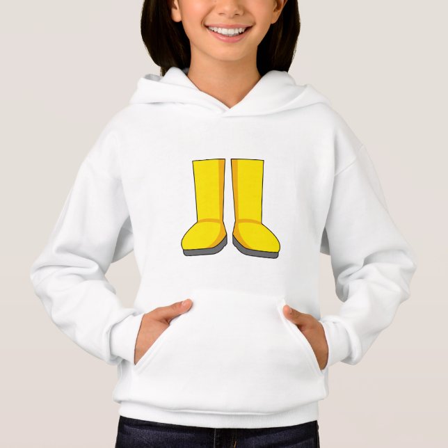 Yellow Rubber Rain Boots (Front)