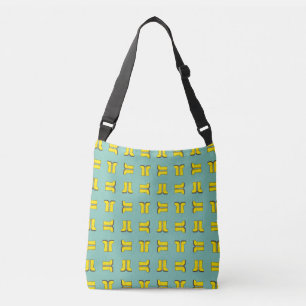 Yellow Rubber Rain Boots Crossbody Bag