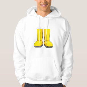 Yellow Rubber Rain Boots Hoodie