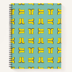 Yellow Rubber Rain Boots Notebook