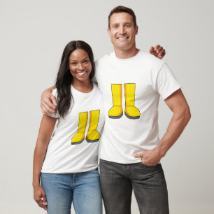 Yellow Rubber Rain Boots T-Shirt