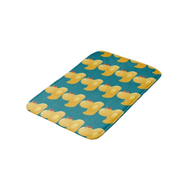 Yellow Rubberduck Bath Mat (Angled)