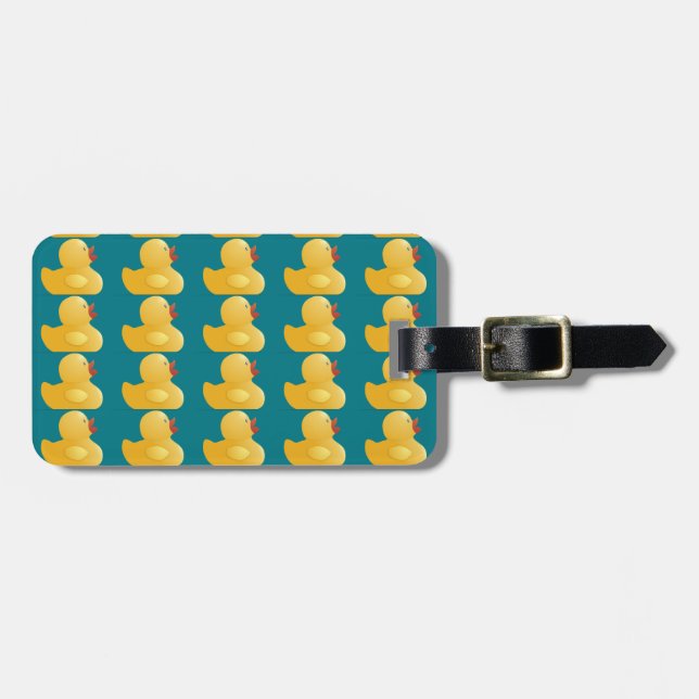 Yellow Rubberduck Luggage Tag (Front Horizontal)