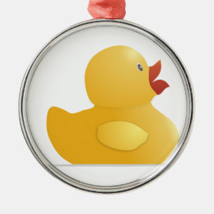 Yellow Rubberduck Metal Tree Decoration