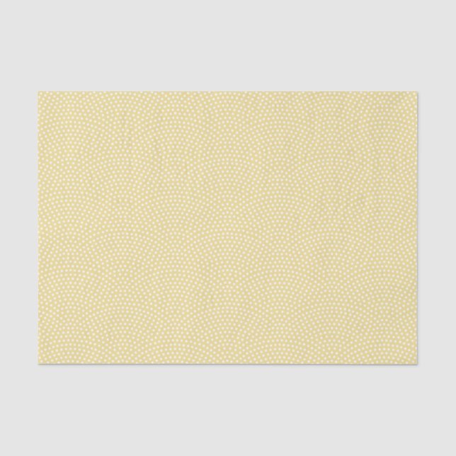 Yellow Same Komon (large scale) Tissue Paper (Front)