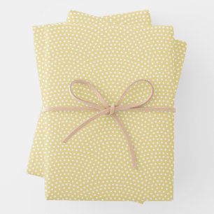 Yellow Same Komon (large scale) Wrapping Paper Sheet