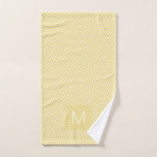Yellow Same Komon Monogrammed Bath Towel Set
