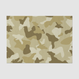 Yellow sand camo camouflage army pattern tissue paper