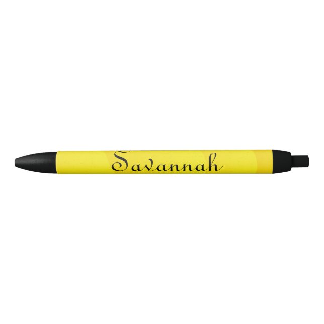 Yellow Sand Waves Personalised Pen (Front)