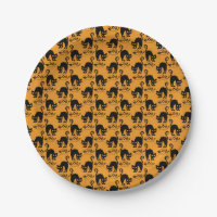 Yellow scared cat pattern