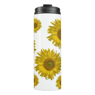 Yellow Scattered Sunflowers Thermal Tumbler