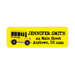 Yellow School Bus Driver Education School Teacher