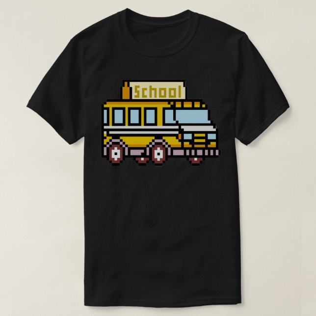 Yellow School Bus Driver Gift T-Shirt (Design Front)