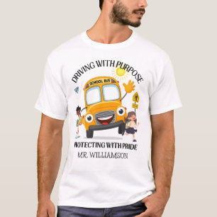 Yellow School Bus Driver T-Shirt