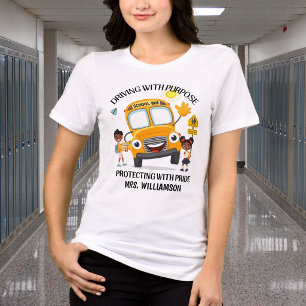 Yellow School Bus Driver Tri-Blend Shirt