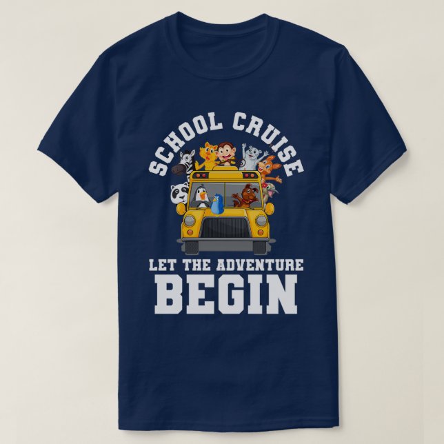 Yellow School Bus Special Student Delivery Service T-Shirt (Design Front)