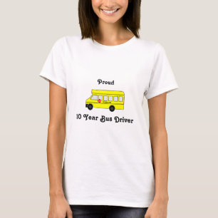 Yellow School Bus with stop sign T-Shirt