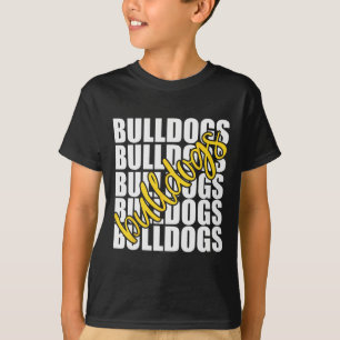 Yellow School Sports Fan Team Spirit  T-Shirt